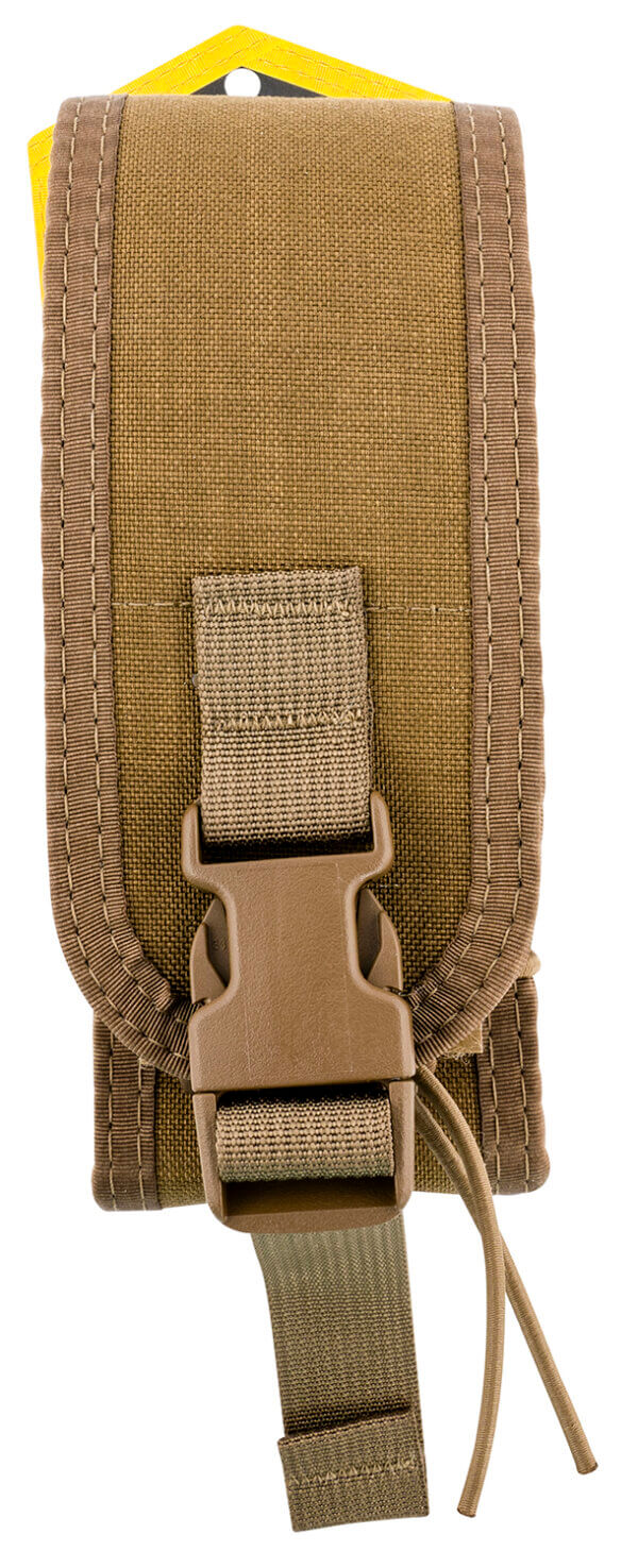 High Speed Gear 182RC0CB TACO X2R Mag Pouch Double Covered Coyote Brown Nylon MOLLE Compatible w/ Rifle