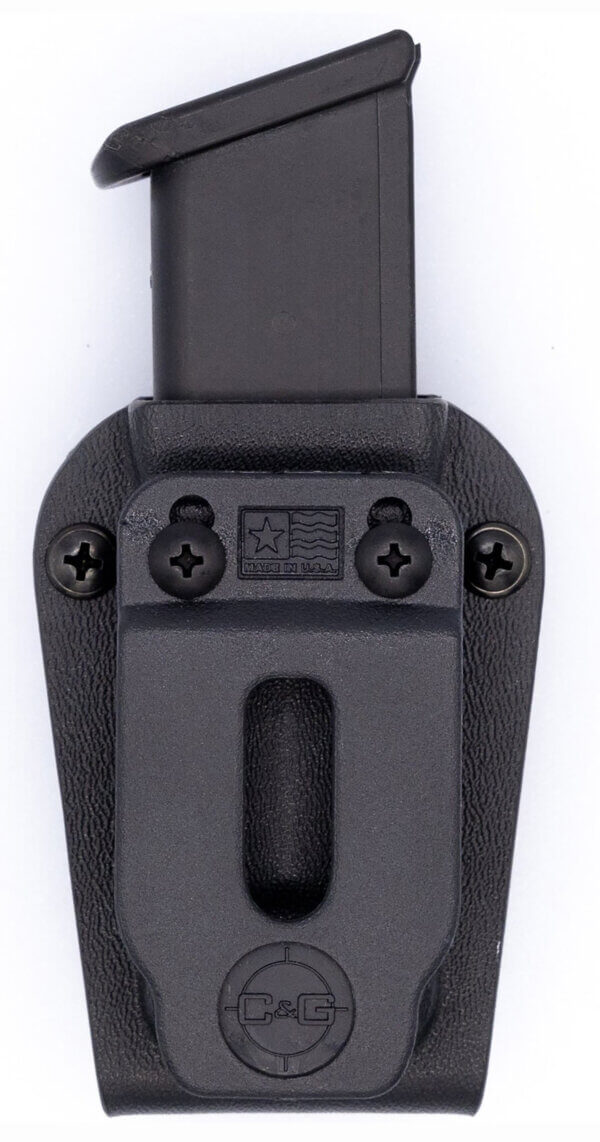 C&G Holsters 232100 Universal  IWB/OWB Single Style made of Kydex with Black Finish  Belt Clip & 1.75 Belt Size compatible with Single Stack Sig P365 or P365 XL Mags”