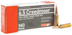 Aguila 1E650110 Rifle 6.5 Creedmoor 140 gr Full Metal Jacket Boat-Tail (FMJBT) 20 Rd Box