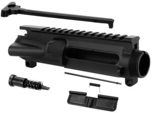 Bowden Tactical J263001 Forged Upper Receiver made of 7075-T6 Aluminum with Black Anodized Finish & Stripped Design for AR-15