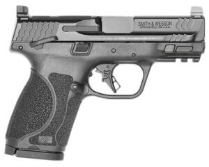 Smith & Wesson 13571 M&P M2.0 Compact Frame 9mm Luger 15+1  3.60″ Black Armornite Stainless Steel Barrel & Optic Cut/Serrated Slide  Matte Black Polymer Frame w/Picatinny Rail  No Thumb Safety