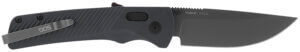 S.O.G SOG11180541 Flash AT 3.45″ Folding Plain TiNi Cryo D2 Steel Blade/Urban Grey GRN Handle Includes Pocket Clip
