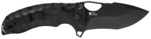 S.O.G SOG12270257 Kiku XR 3.03″ Folding Tanto Plain Satin CTS XHP Steel Blade Deep Textured Black Linen Micarta Handle Includes Belt Clip