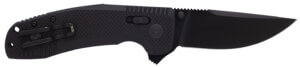 S.O.G SOG12380141 SOG-TAC XR 3.39″ Folding Clip Point Plain Black TiNi Cryo D2 Steel Blade/Blackout G10 Handle Includes Pocket Clip