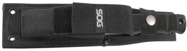 S.O.G SOGE37SNCP Seal Pup Elite 4.85″ Fixed Clip Point Plain Black Hardcased TiCN AUS-8A SS Blade/Black w/Grip Lines GRN Handle Includes Lanyard/Sheath