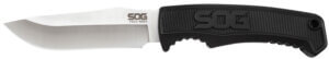 S.O.G SOG-NB1002-C Instinct Mini 1.90″ Fixed Clip Point Plain Satin Polished 5Cr15MoV SS Blade Black/Silver G10/SS Handle Includes Lanyard/Sheath