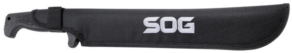 S.O.G SOG-MC01-N SOGfari 13″ Black Powder Coated 3Cr13MoV SS Blade Black Kraton Handle 19″ Long Includes Sheath