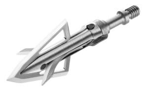 Bloodsport BLS-10775 Gravedigger Hybrid Mechanical Cut-On-Contact Tip Stainless Steel Blades Silver 100 gr 3 Broadheads