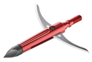 Bloodsport BLS-10818 Night Fury Extreme Cross-Opening Mechanical Chisel Tip Stainless Steel Blades Red 100 gr 3 Broadheads