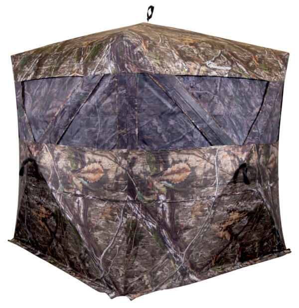 Ameristep AMSAMEBL3036 Pro-Series Extreme View Blind Pentagon Style Mossy Oak Country DNA 300 Durashell Plus 66″ High 74″ Wide