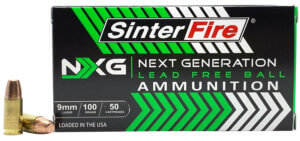 SinterFire Inc SF9100NXG Next Generation (NXG) 9mm Luger 100 gr Lead Free Ball 50rd Box