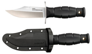 Cold Steel CS39LSAB Leatherneck Mini 3.50″ Fixed Clip Point Plain 8Cr13MoV SS Blade/3.25″ Black Contoured Kray-Ex Handle Includes Sheath