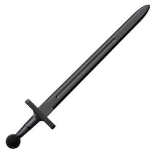 Cold Steel CS92BKS Medieval Training Sword 32.25″ Sword Plain Black Polypropylene Blade/7.25″ Black Polypropylene Handle