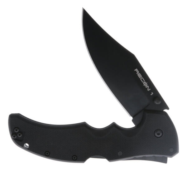 Cold Steel CS27BC Recon 1 4″ Folding Clip Point Plain DLC Coated American S35VN Blade/Black G10 Handle Includes Pocket Clip