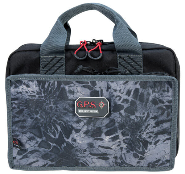 GPS Bags GPS1310PCDC Quad Fall Digital Camo Nylon with Visual ID Storage System Mag Storage Pockets Lockable Zippers & Side Pockets Holds UP To 4 Handguns Includes Ammo Dump Cup
