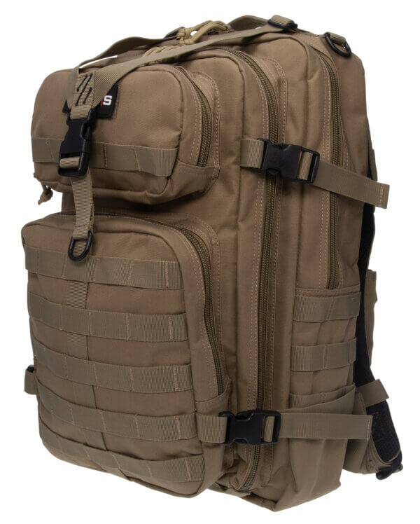 GPS Bags GPST1712BPT Tactical Bugout Tan Polyester with 15″ Laptop ...