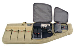 GPS Bags T30ARB Tactical AR Case 30 Black 1000D Nylon with Mag & Storage Pockets  Lockable Zippers  External Handgun Pocket & DuPont Teflon Coating”
