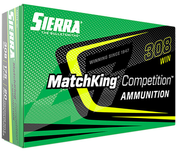 Sierra A227501 MatchKing Competition 308 Win 175 gr Sierra MatchKing BTHP (SMBTHP) 20rd Box