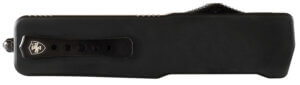 Templar Knife LABR321 Premium Lightweight Large 3.50″ OTF Drop Point Plain Black Oxide Stonewashed Powdered D2 Steel Blade/5.25″ Black Rubber/Aluminum Handle