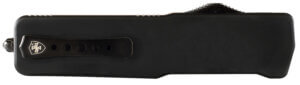 Templar Knife SABR321 Premium Lightweight Small 3″ OTF Drop Point Plain Black Oxide Stonewashed Powdered D2 Steel Blade/4.50″ Black Rubber/Aluminum Handle
