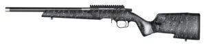 Christensen Arms 8011201500 Ranger 17 HMR 9+1 18″ Carbon Fiber/Threaded Barrel Black Anodized Finish Tan with Black Webbing Stock