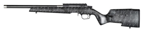 Christensen Arms 8011201400 Ranger 17 HMR 9+1 18″ Carbon Fiber/Threaded Barrel Black Anodized Finish Black with Gray Webbing Stock