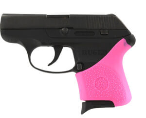 Hogue 17400 HandAll Hybrid Grip Sleeve made of Rubber with Textured Black Finish & Finger Grooves for S&W M&P