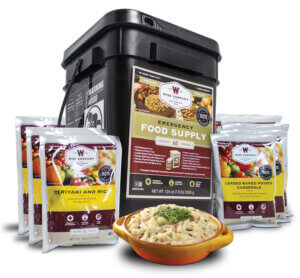 Wise Foods 01160 Grab N Go Bucket Freeze Dried Entrees 60 Servings per Bucket
