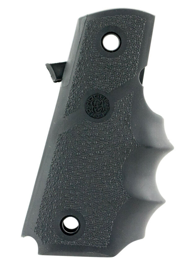 Hogue 93010 Grip Panels Cobblestone Black Rubber for Beretta 92 Compact