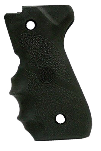 Hogue 85000 Rubber Grip Black Rubber with Finger Grooves for Ruger P85 P91