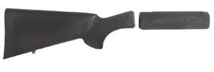 Hogue 05012 OverMolded Combo Kit Black Synthetic with Forend for Mossberg 500