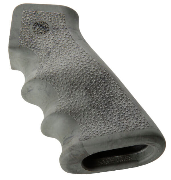 Hogue 15003 OverMolded Grip Desert Tan Rubber with Finger Grooves for AR-15 M16