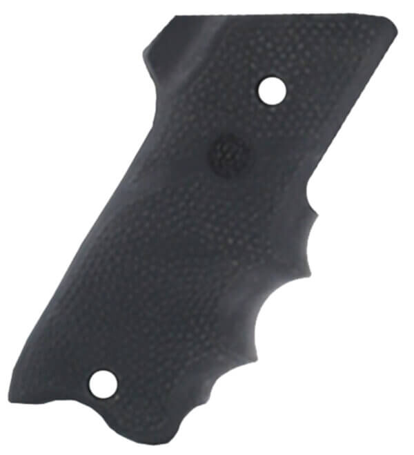 Hogue 76000 Rubber Grip Black with Finger Grooves for Magnum Research Baby Eagle (9/40) IWI Jericho Uzi Eagle