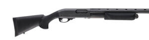 Hogue 08732 OverMolded Combo Kit Black Synthetic with Forend & 12″ LOP for Remington 870