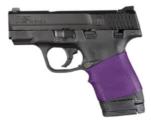 Hogue 18006 HandAll Jr. Grip Sleeve made of Rubber with Textured Purple Finish for Ruger LCP