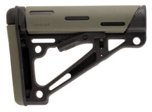 Hogue 15350 OverMolded Collapsible Buttstock Tan OverMolded Rubber Black Synthetic AR-15 M16 M4