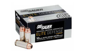 Sig Sauer E10MM200-20 Elite V-Crown  10mm Auto 200 gr Jacketed Hollow Point (JHP) 20rd Box
