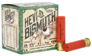 HEVI-Shot HS19004 HEVI-Bismuth Waterfowl 410 Gauge 3″ 9/16 oz 1300 fps Bismuth 4 Shot 25rd Box