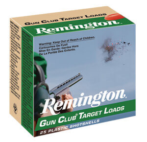 Remington Ammunition 20241 Gun Club Target Load 12 Gauge 2.75″ 1 oz 8 Shot 25rd Box
