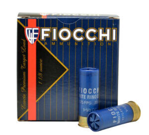 Fiocchi 12WRNL75 Exacta Target White Rino Lite 12 Gauge 2.75″ 1 1/8 oz 7.5 Shot 25rd Box