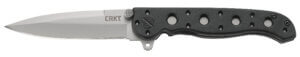 CRKT 2492 SQUID Assisted 2.37″ Folding Drop Point Plain Bead Blasted 8Cr14MoV SS Blade/Stonewashed 2Cr13 Stainless Handle Includes Pocket Clip