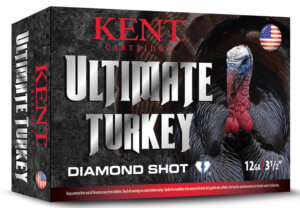 Kent Cartridge C123TK505 Ultimate Turkey 12 Gauge 3″ 1 3/4 oz 1310 fps Diamond 5 Shot 10rd Box