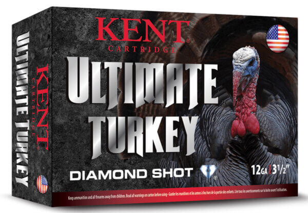 Kent Cartridge C1235TK635 Ultimate Turkey 12 Gauge 3.50″ 2 1/4 oz 1200 fps Diamond 5 Shot 10rd Box