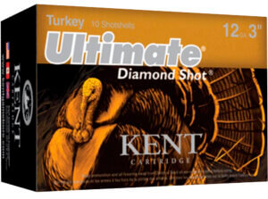Kent Cartridge C123TK504 Ultimate Turkey 12 Gauge 3″ 1 3/4 oz 1310 fps Diamond 4 Shot 10rd Box