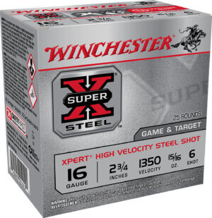 Winchester Ammo WE16GT6A Super X Xpert High Velocity 16 Gauge 2.75″ 15/16 oz 1350 fps 6 Shot 25rd Box