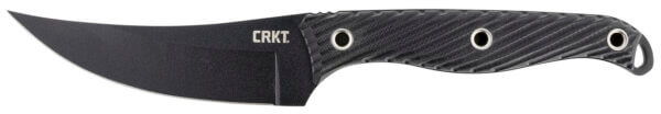 CRKT 2709 Clever Girl 4.60″ Fixed Plain Black Powder Coated SK-5 Steel Blade/ Black G10 Handle Includes Sheath