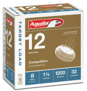 Aguila 1CHB1280 Target Load Competition 12 Gauge 2.75″ 1 1/8 oz 8 Shot 25rd Box