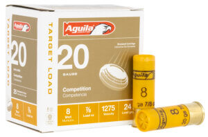 Aguila 1CHB2038 Target Load Competition 20 Gauge 2.75″ 7/8 oz 8 Shot 25rd Box