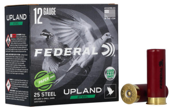 Federal USH122W75 Upland Field & Range Paper Wad 12 Gauge 2.75 1 oz 7.5 Shot 25rd Box”