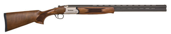 Mossberg 75477 Silver Reserve Bantam 20 Gauge 3″ 2rd 26″ Polished Blued Vent Rib Barrel  Logo Engraved Silver Receiver   Chrome-Lined Barrels & Chamber  Dual Locking Lugs  Tang Mounted Safety/Barrel Selector  Satin Black Walnut Stock w/Compact LOP (Youth)